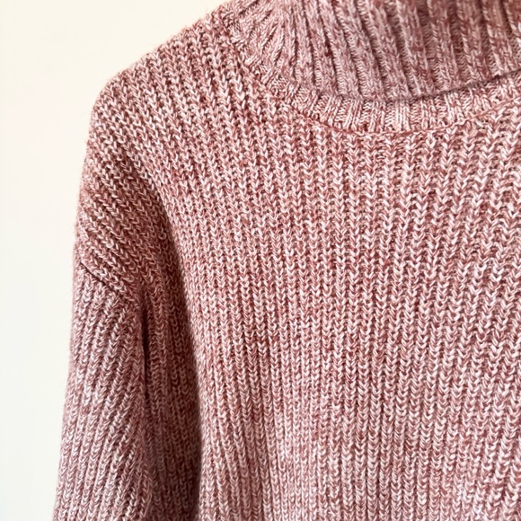 Future Collective Marled Turtleneck Sweater Pale Rust Size M - Picture 5 of 9